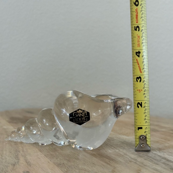 Vintage Saint Louis France Crystal Shell Paperweight - Picture 6 of 10